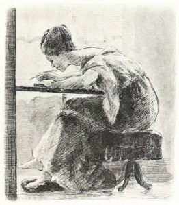 femme qui ecrit
