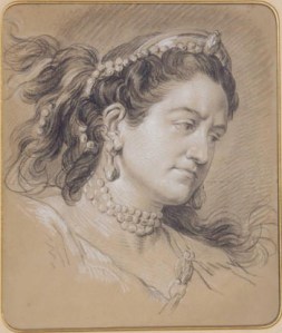 paris_comedie_vanloo_Carle Vanloo, Portrait de Mademoiselle Clairon en Médée, sans date (artiste du XVIIIe siècle), musée de la Comédie Française